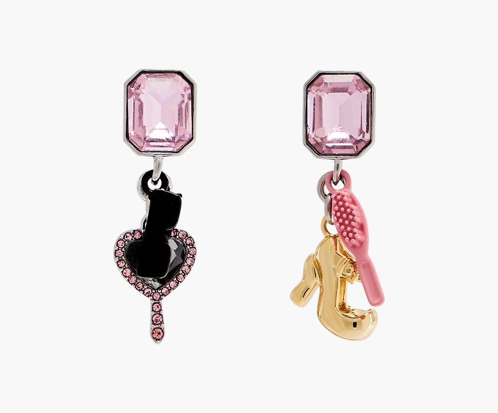 Doll Charm Earrings (Silver/Multi)